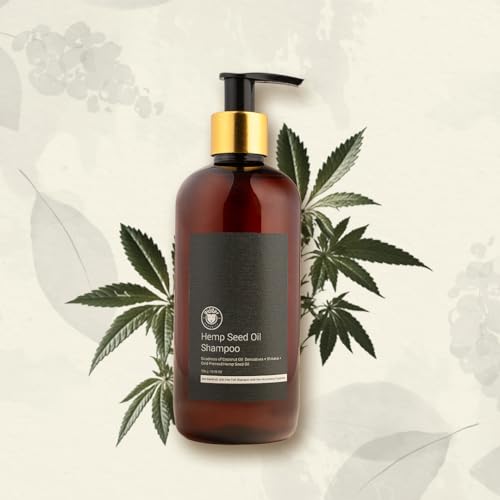 Guldar Organics Hemp Seed Oil Shampoo 300ml - Natural Hair Care for Men & Women | Handmade with Pure Hemp Seed Oil | Sulfate-Free & Vegan | Promotes Healthy Scalp & Shiny Hair | Perfect for Dry, Damaged Hair & Daily Use