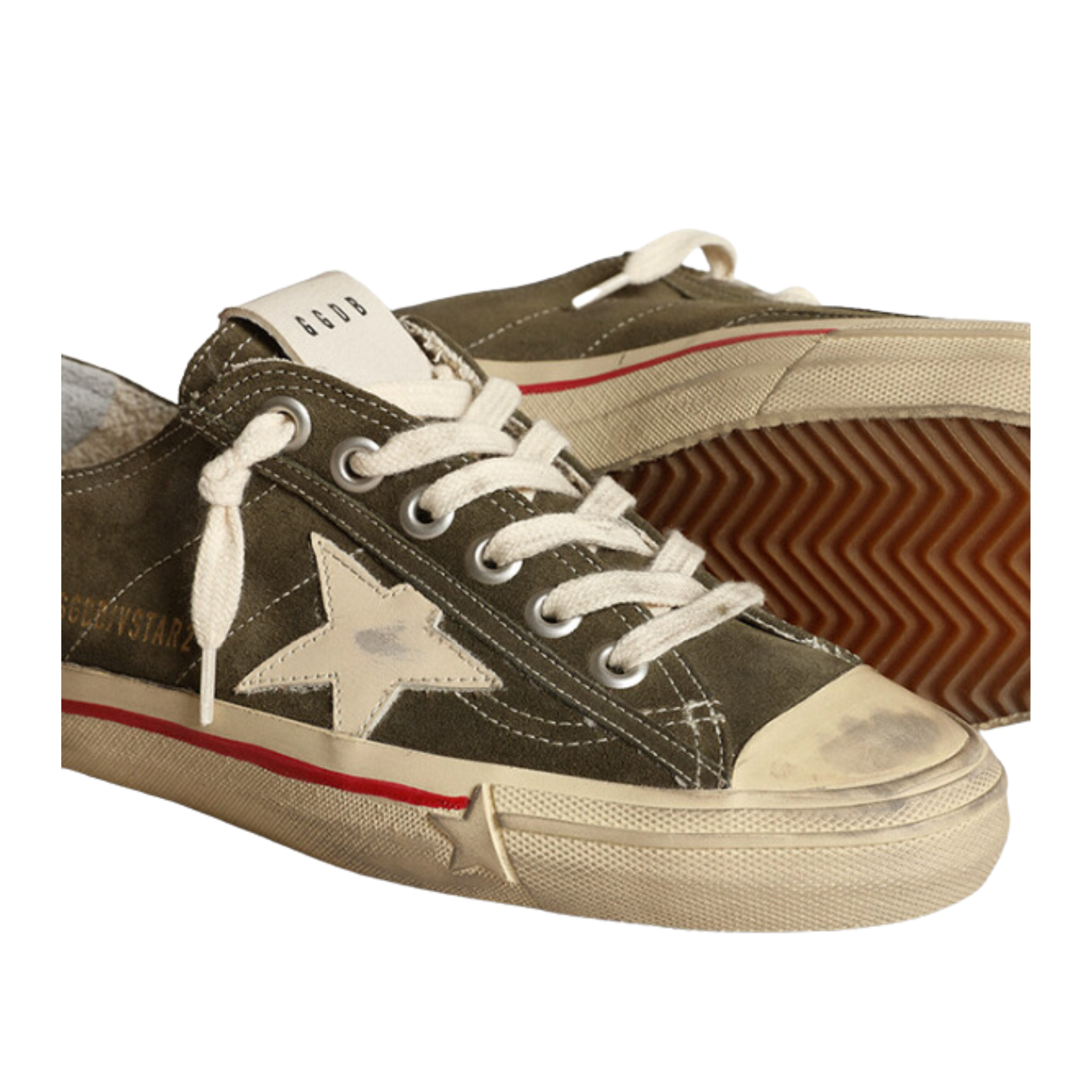 V Star Men's Army Green Suede Casual Shoes - Comfortable Sneakers for Walking, Running & Daily Wear