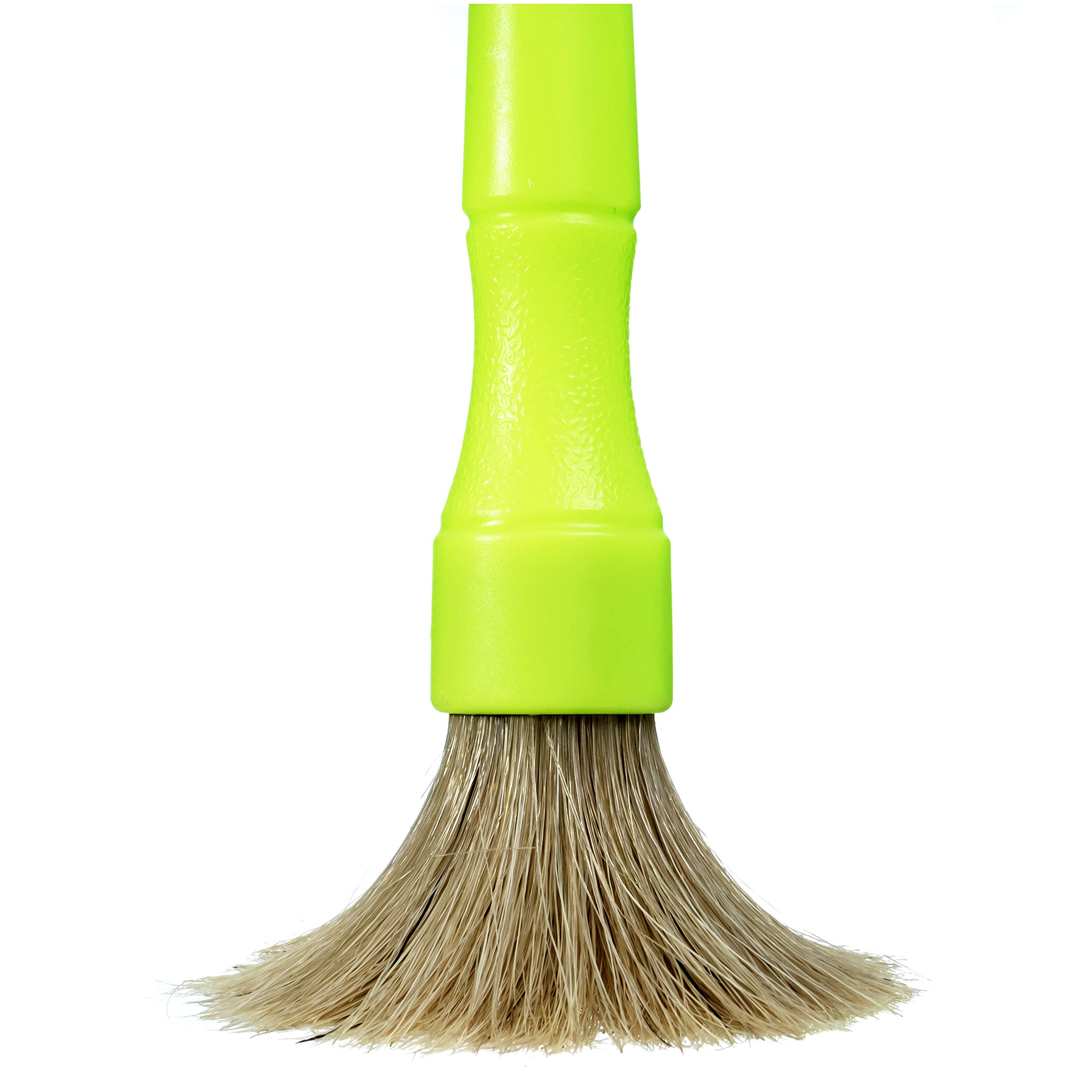Boar Hair Bristle Scrubbing Brushes for Car Detailing - Small Size for Interior & Exterior Cleaning | Perfect for Dashboard, Seats, Tires & More
