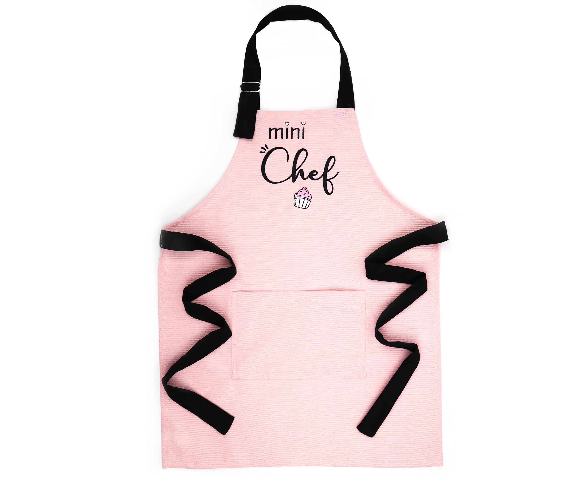 Matching Mother Daughter Apron Set for Cooking & Baking - Adjustable Chef Kitchen Aprons for Adults & Kids (3-7 Years) - Perfect Mother's Day Gift & Family Bonding Activity