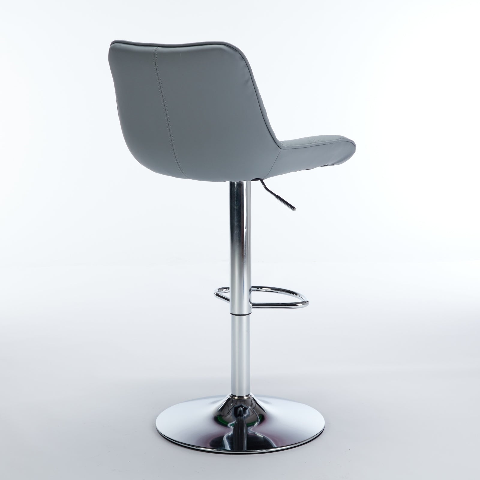 **Adjustable Swivel Counter Height Bar Stools with Back - Set of 2, Gray - Perfect for Kitchen Island, Breakfast Bar & Dining Room**