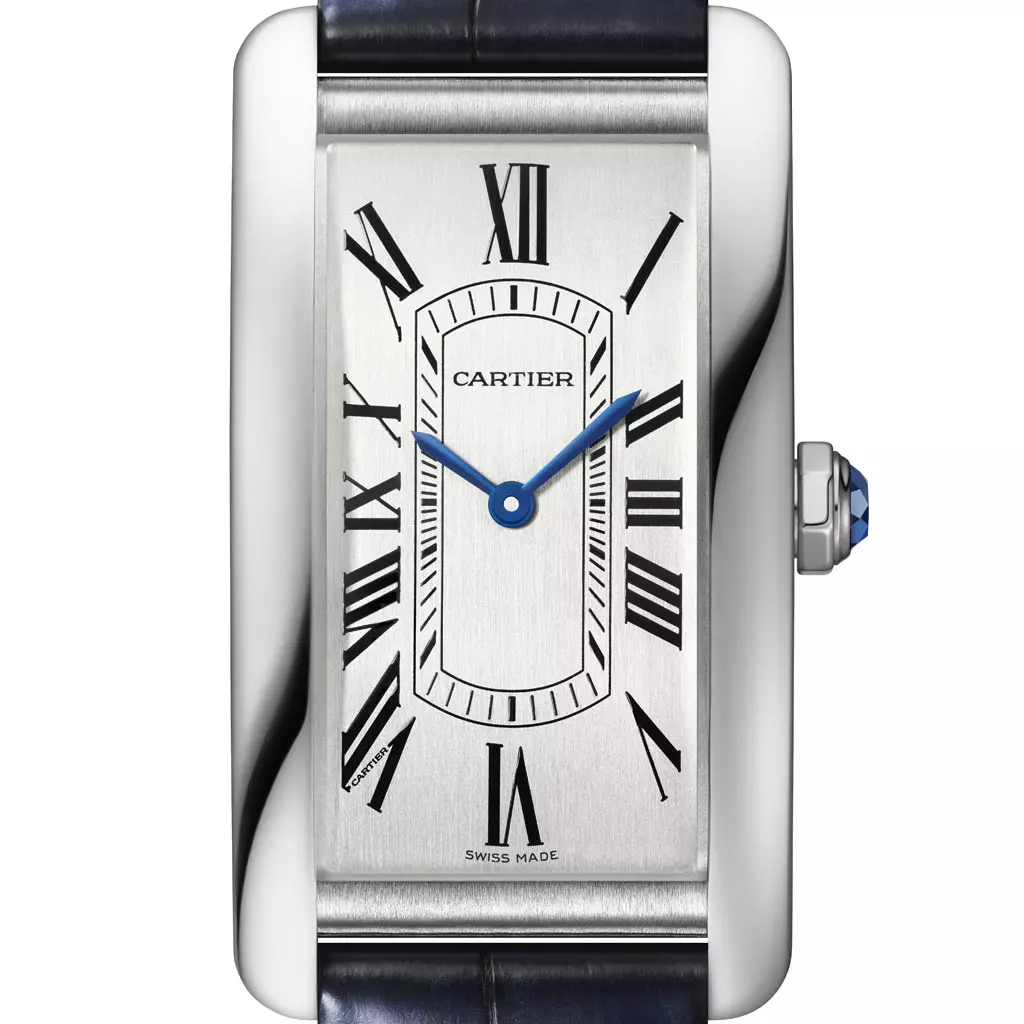 Cartier Tank Americaine Stainless Steel Unisex Watch - Luxury Timepiece for Men & Women - Perfect for Business, Formal Events & Everyday Wear