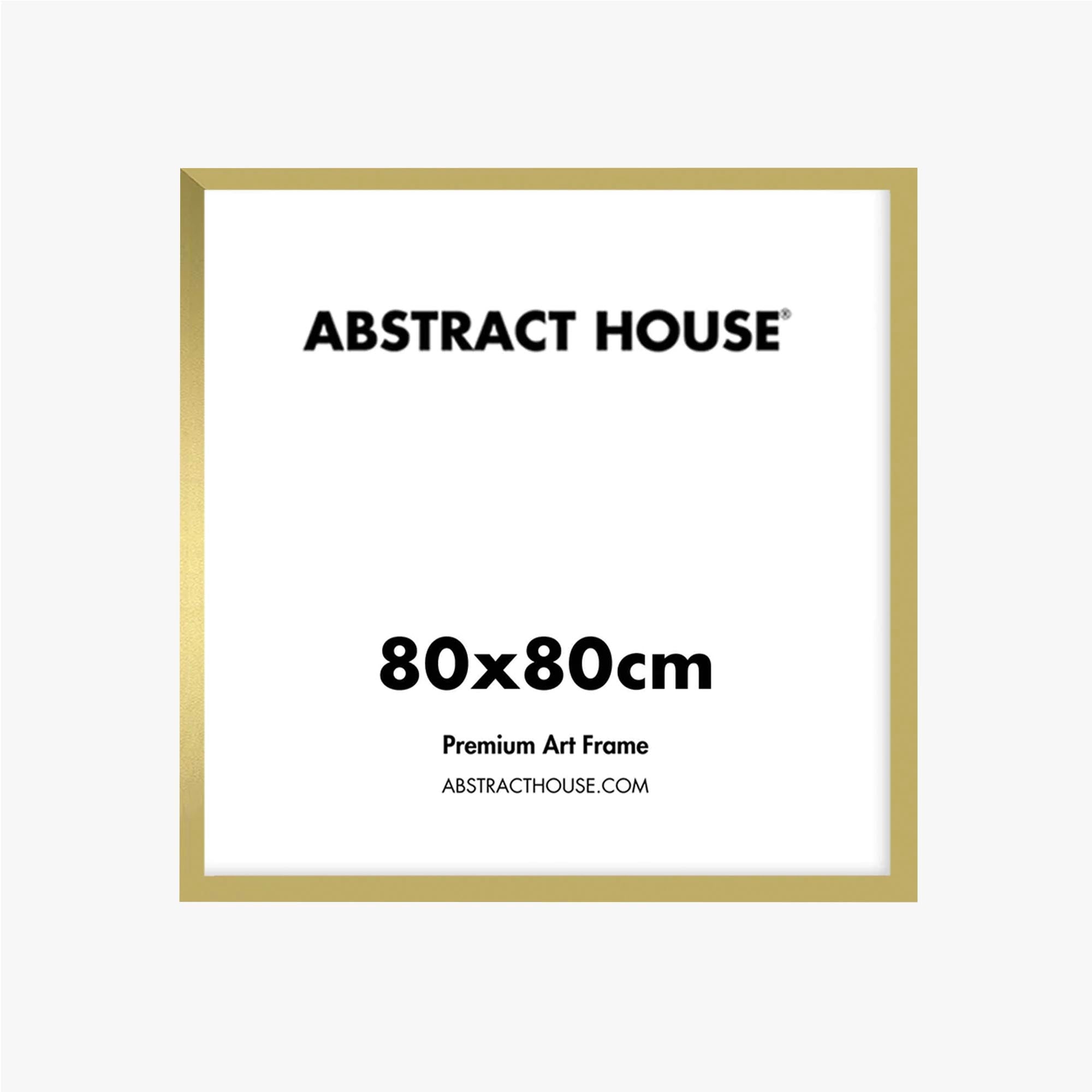 80 x 80 cm Wooden Picture Frame - Solid Wood Wall Art Display for Photos, Posters & Canvas - Perfect for Home Decor, Office & Gallery Display