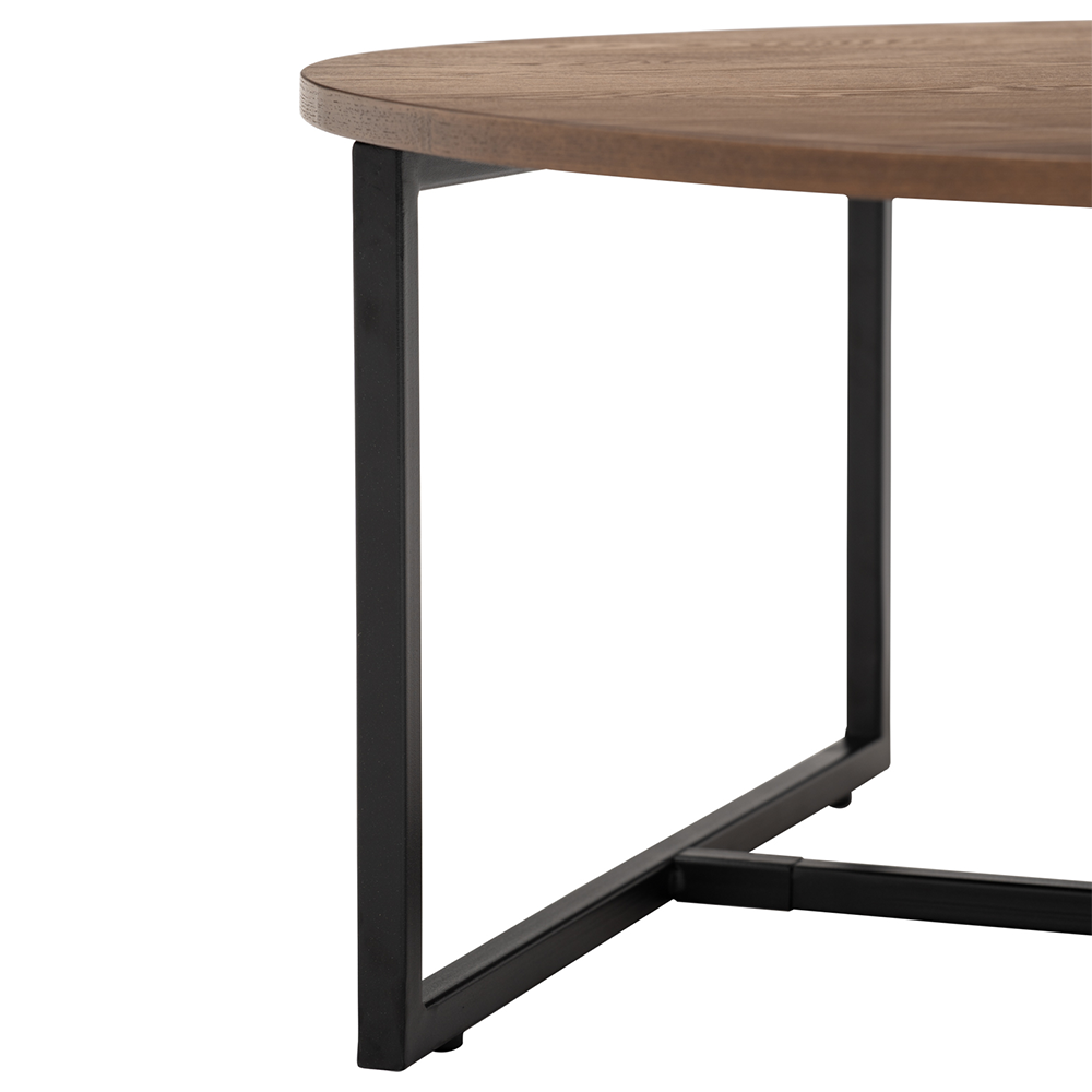 Modern Walnut Aspen Side Table - Nightstand, End Table for Living Room, Bedroom & Office - Solid Wood Accent Furniture with Minimalist Design