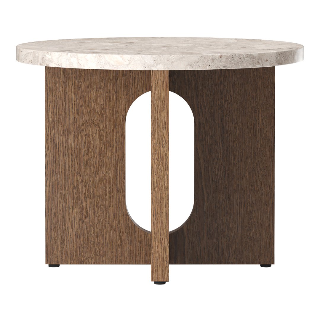 Modern Androgyne Side Table - Minimalist Nightstand, End Table for Living Room, Bedroom, or Office - Stylish Small Accent Table with Sturdy Metal Frame
