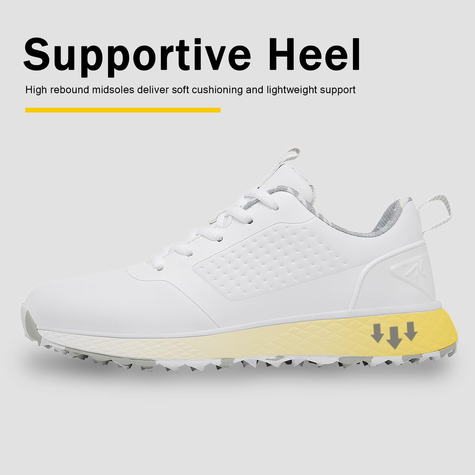 ULTIANT Women's Spikeless Waterproof Golf Shoes - Comfortable Sport Sneakers for Women (Size 5.5-10) | Perfect for Golf Course, Driving Range & Outdoor Activities