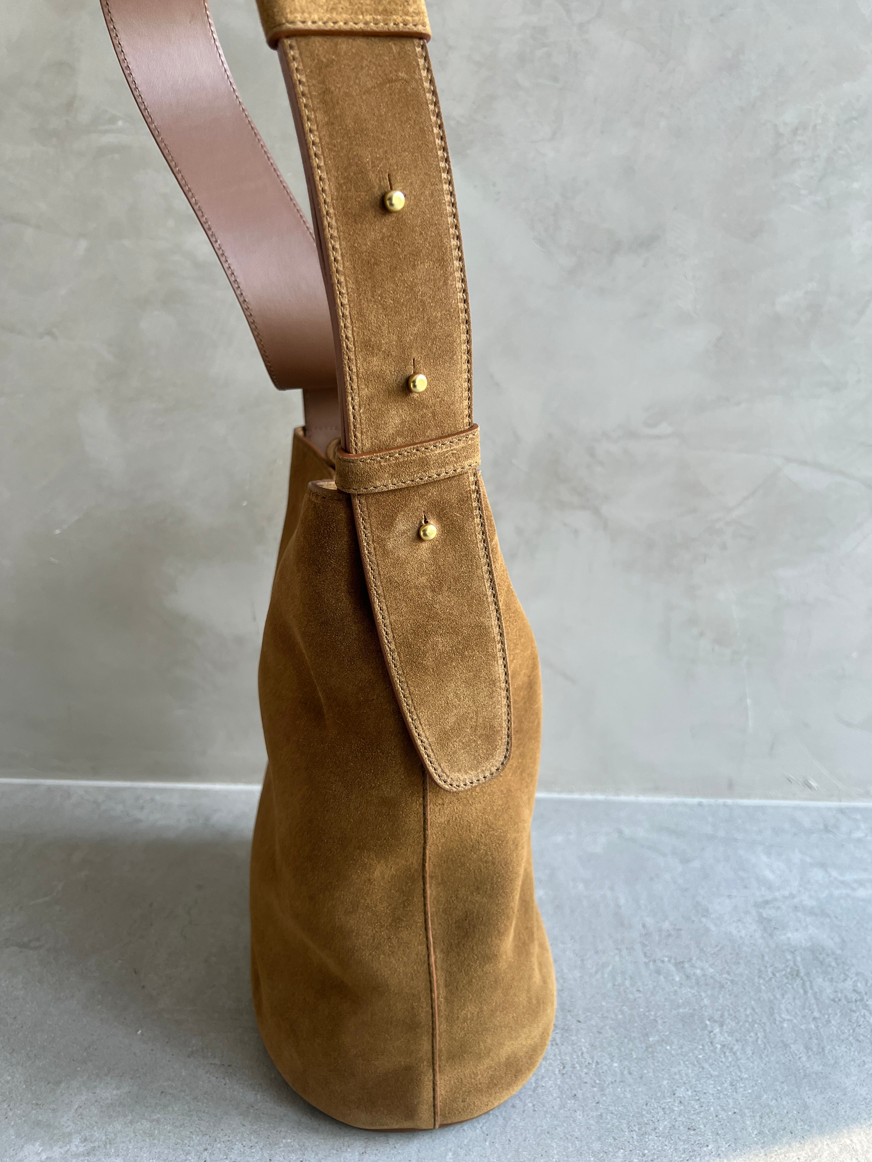 Norma Suede Tote Bag in Brown - Stylish & Spacious Handbag for Work, Travel & Everyday Use