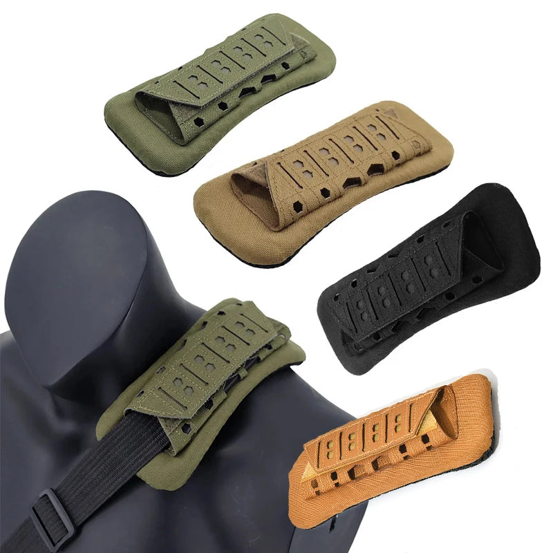 Tactical Shoulder Strap Pads - Soft Mesh Cushion for Backpacks & Vests (2-Pack) - Comfortable Padding for Hiking, Hunting & Outdoor Gear