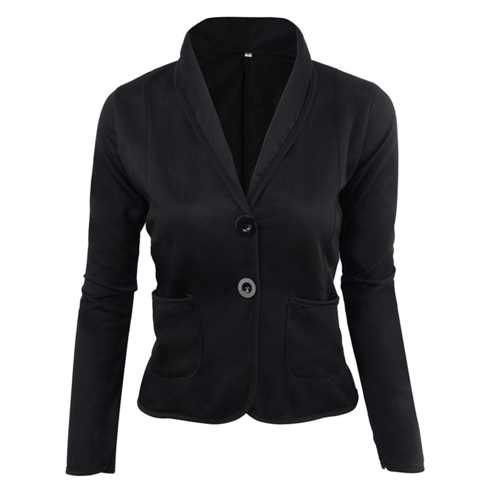 Andongnywell Women's Lightweight Blazer - Elegant Office Jacket for Work & Casual Wear