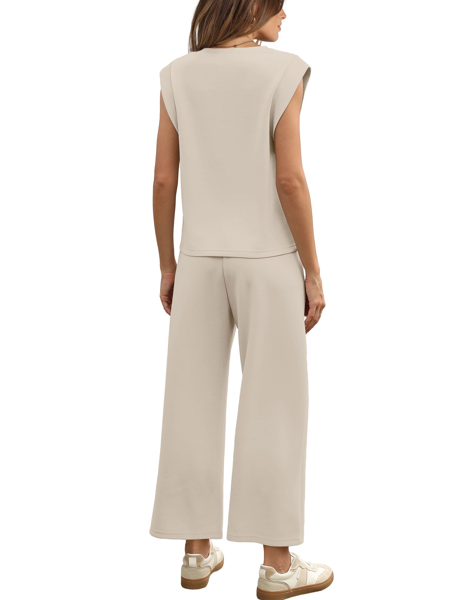 Stylish SAMPEEL Women's Two Piece Sets - Casual Summer Outfits with Wide Leg Crop Pants for Travel, Vacation & Lounge Wear | Perfect for Beach Getaways, Weekend Brunch & Relaxing at Home