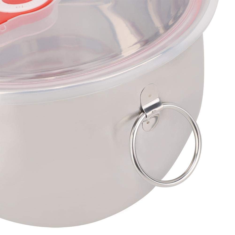 TOPCIN Stainless Steel Noodle Bowl 1300ml - Portable Soup Bowl with Handle & Leak-Proof Lid for Camping, Office Lunch, and Outdoor Picnics