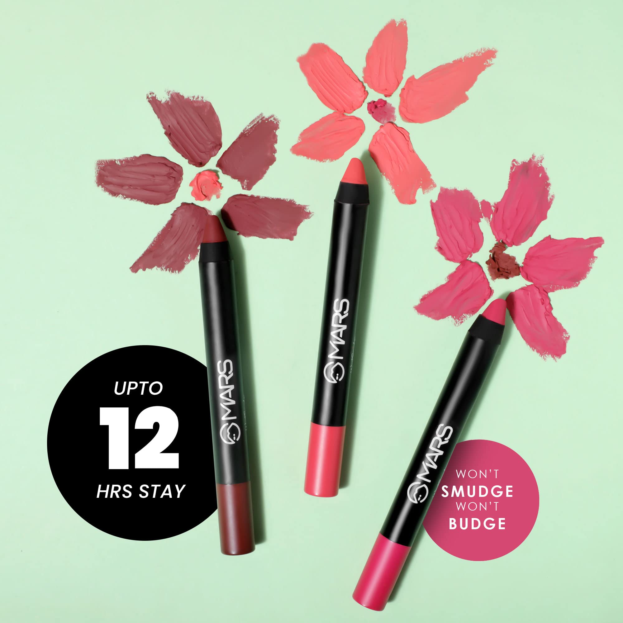 Long Lasting Matte Lip Crayon - 12 Hour Waterproof Lipstick | Non-Smudge, Non-Transfer Formula | Vegan & Cruelty Free (3.5g, Girl Power) | Perfect for Date Night, Office Wear & Special Occasions