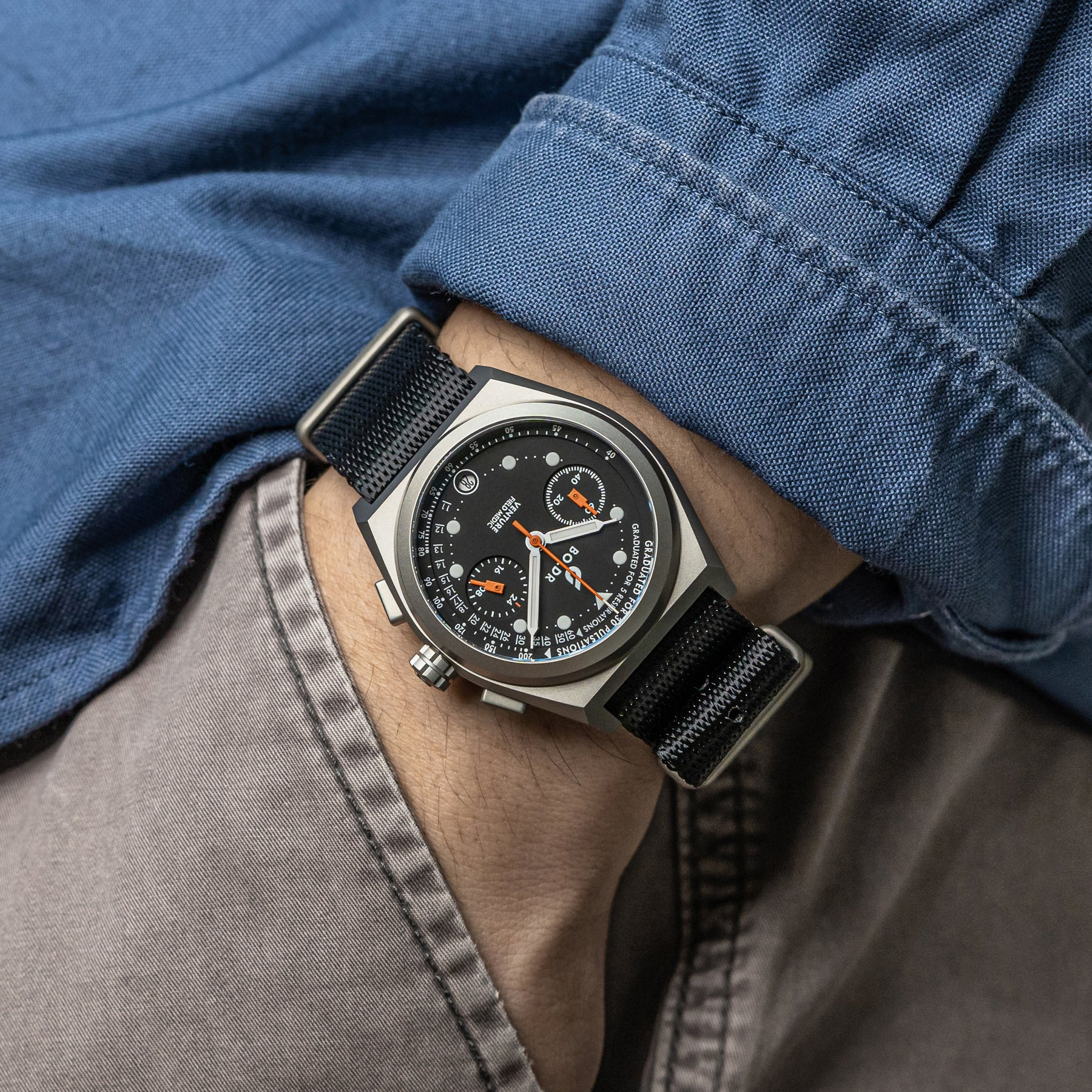 BOLDR Venture Field Medic I Watch - Rugged Outdoor Sports & Military Style Timepiece for Hiking, Camping, and Adventure Enthusiasts