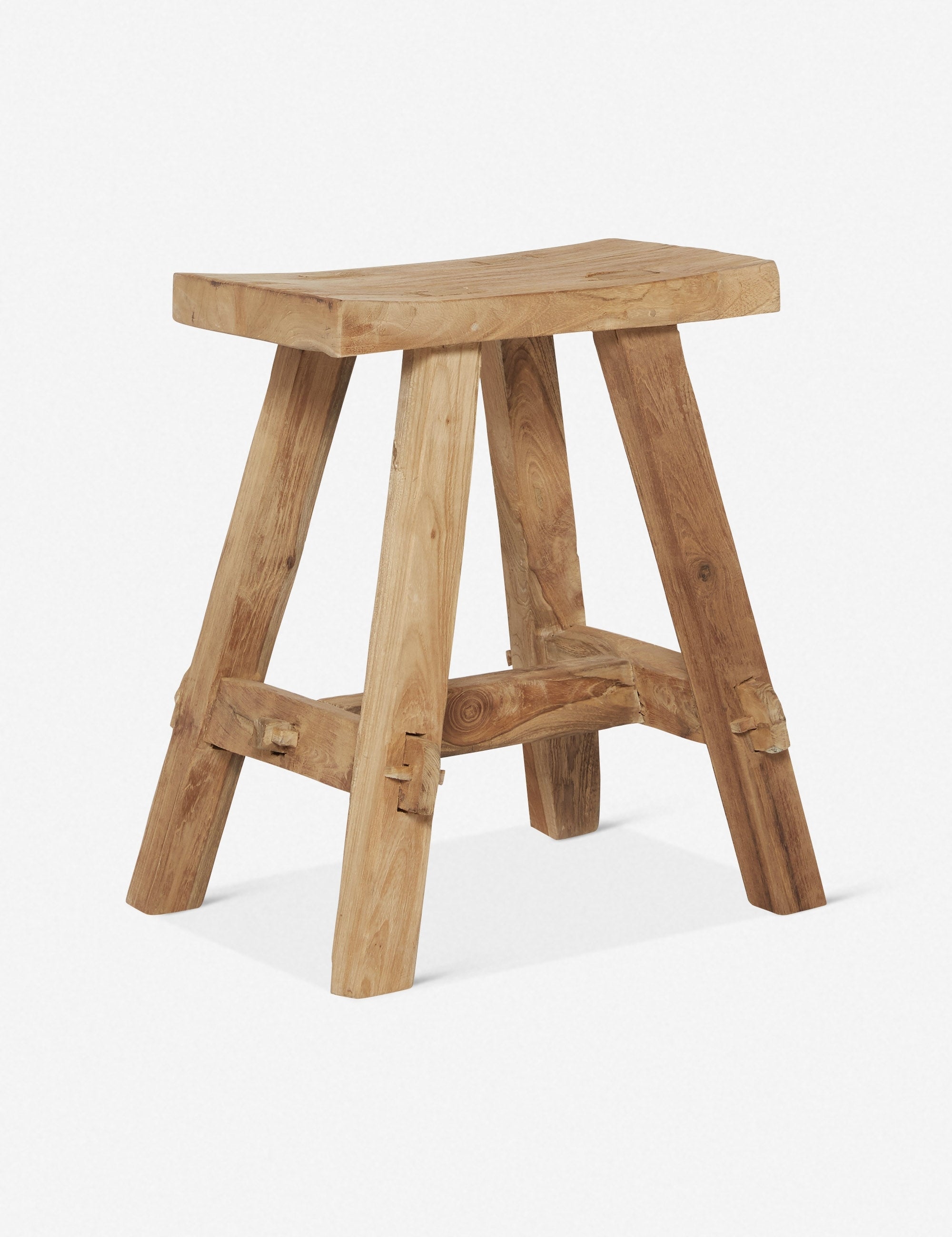 Arlene Stool - Modern Wooden Bar Stool for Kitchen Island, Dining Room & Home Decor - Adjustable Height & Comfortable Seat