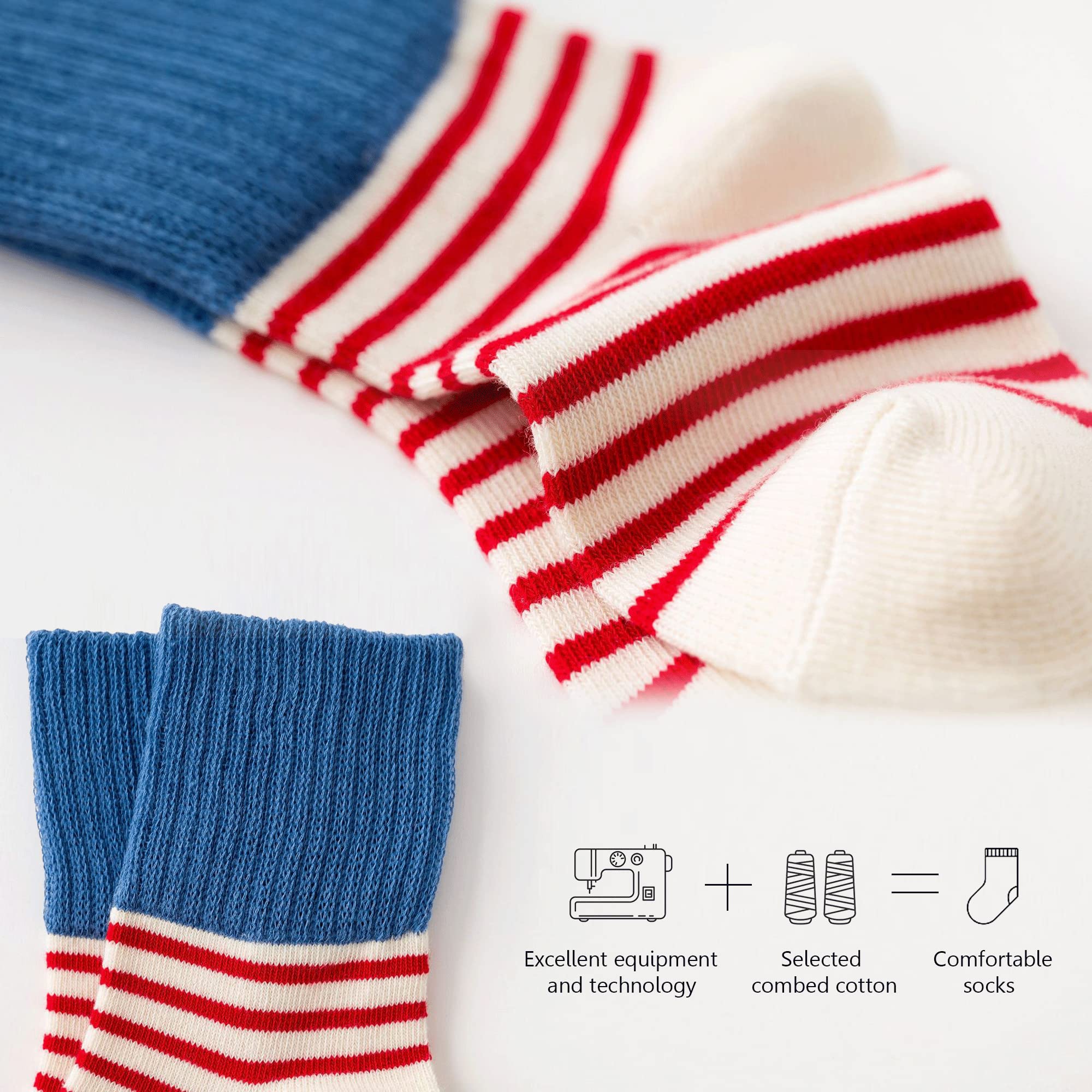 5 Pairs Soft Cotton Ankle Socks for Toddlers & Kids 0-8 Years - Unisex Warm Cozy Baby Socks for Boys & Girls - Perfect for Everyday Wear, Playtime & Gifts (Size L)