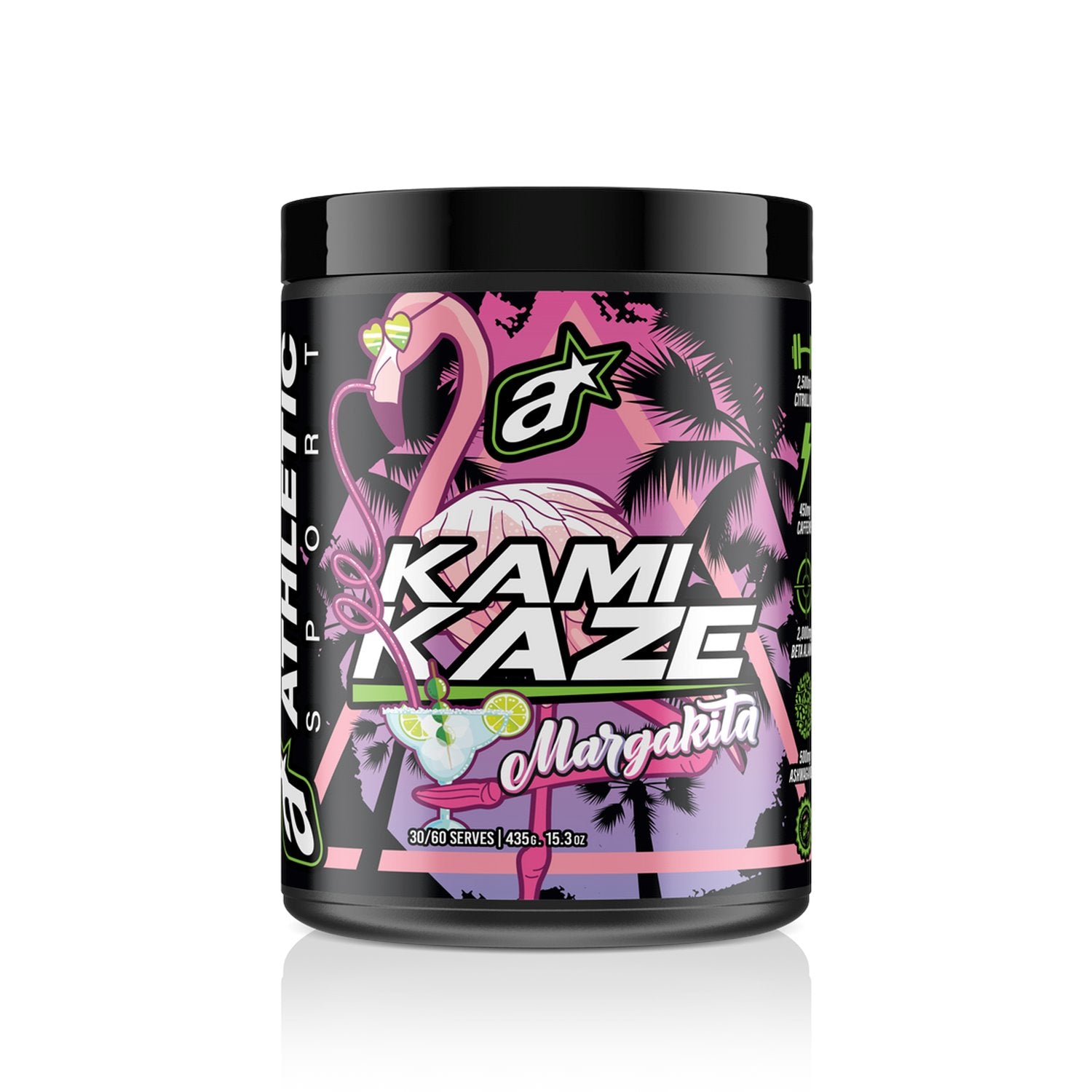 Best Kamikaze Pre-Workout Supplement for Athletes - Energy Booster & Performance Enhancer for Gym, Running & Sports Training