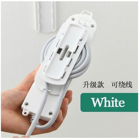 Wall Mounted Rotatable Extension Socket Plug Holder - Cable Management Organizer for Home, Office & Workshop - Power Outlet Organizer with 360° Rotation