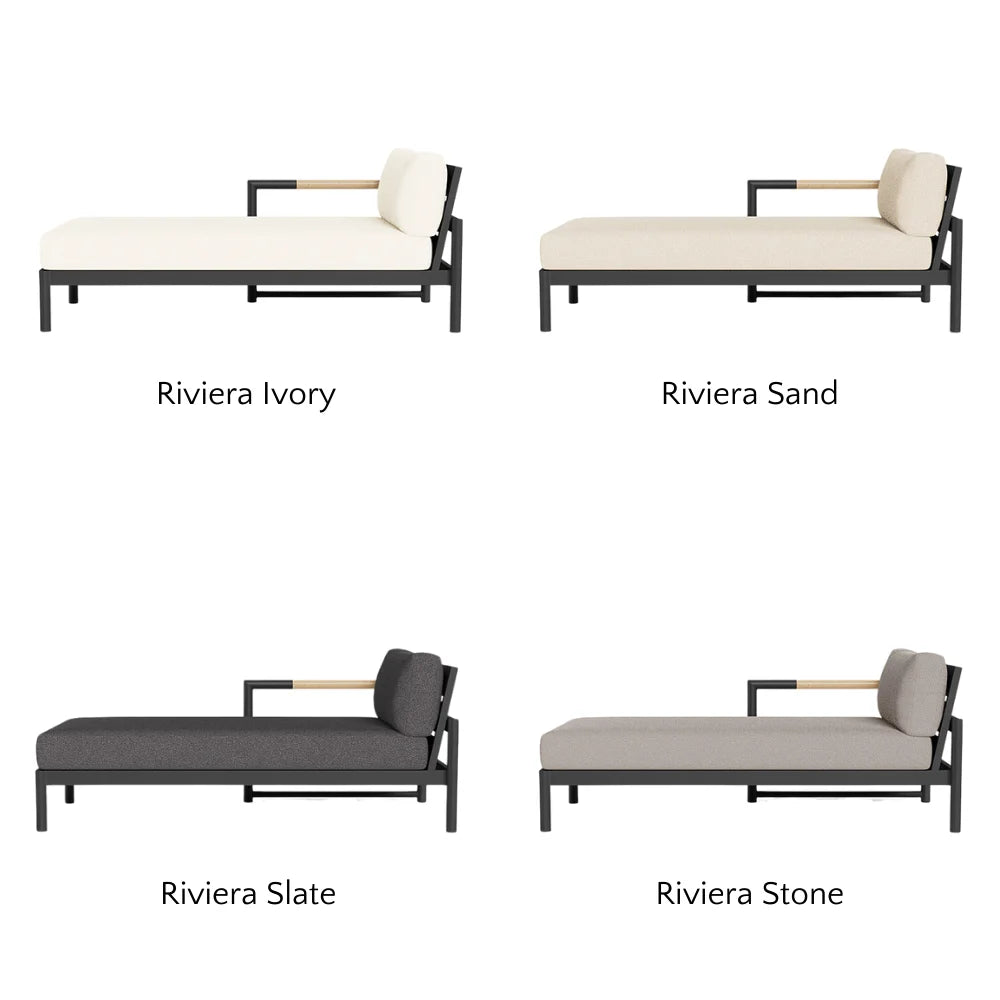 Breeze XL Outdoor Chaise Lounge Chair - Left Facing Patio Furniture for Poolside, Garden & Backyard Relaxation