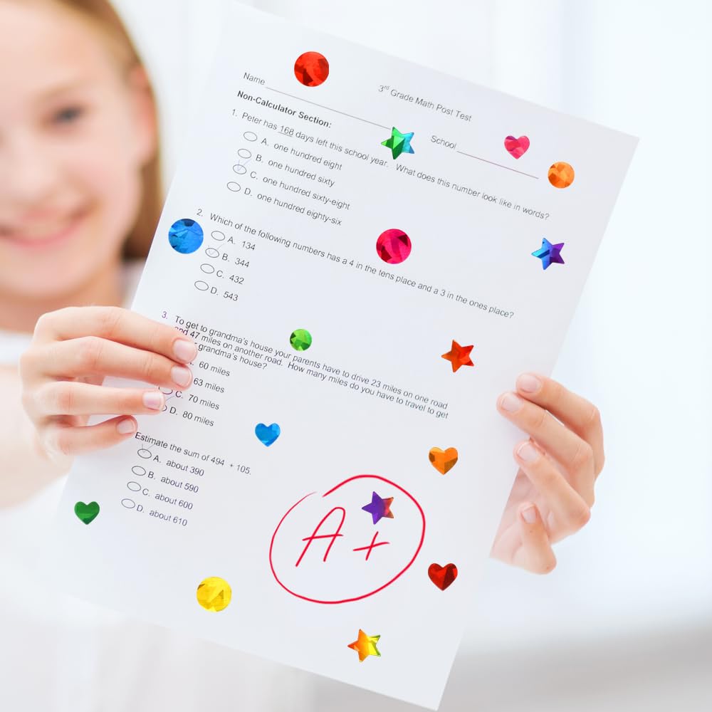 1710 Pcs Glitter Star Stickers for Kids - Holographic Reward Stickers for Classroom, Teachers & Students - Perfect for Behavior Charts, DIY Crafts, Scrapbooking & School Supplies