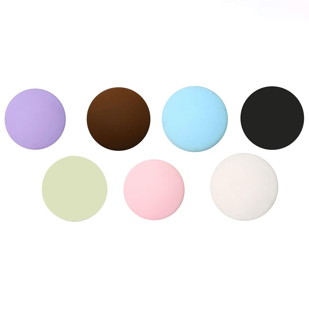 SEIWEI Silicone Door Stop Protector - Self Adhesive Wall Guard for Home Safety (Black)