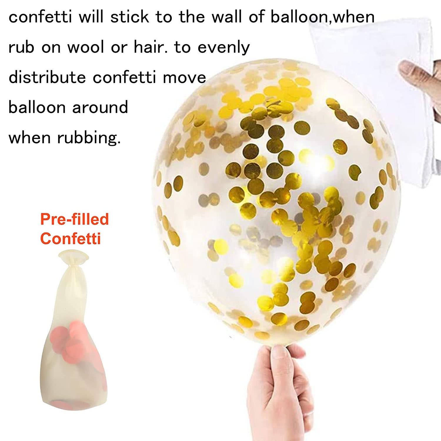 SHUNTAI Rose Gold 50th Birthday Balloons for Women - 15 Pack 12 Inch Latex Confetti Balloons - Elegant 50 Years Old Anniversary Party Decorations - Perfect for Milestone Birthday Celebrations, Surprise Parties & Photo Backdrops