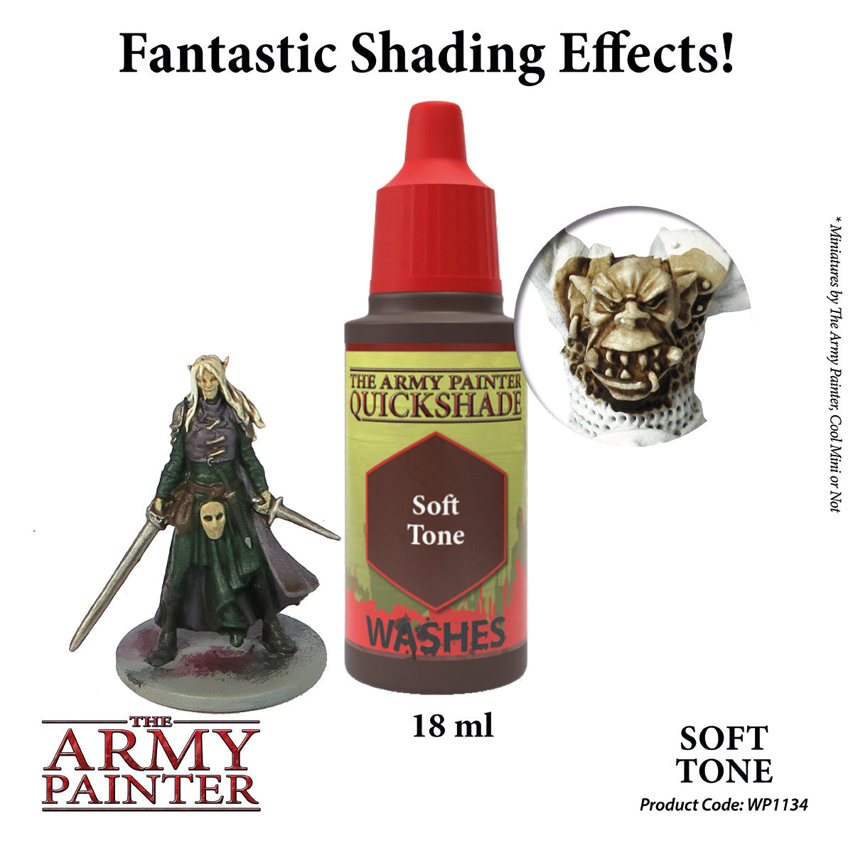 Warpaints Washes: Soft Tone Acrylic Paint for Miniatures & Models - Perfect for Wargaming, Tabletop RPGs, and Hobby Painting