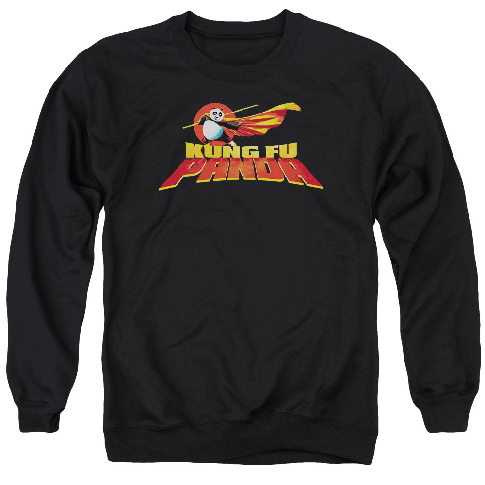 Kung Fu Panda Logo Unisex Crewneck Sweatshirt for Men & Women | Soft Cotton Pullover Hoodie | Casual Streetwear & Movie Fan Gift