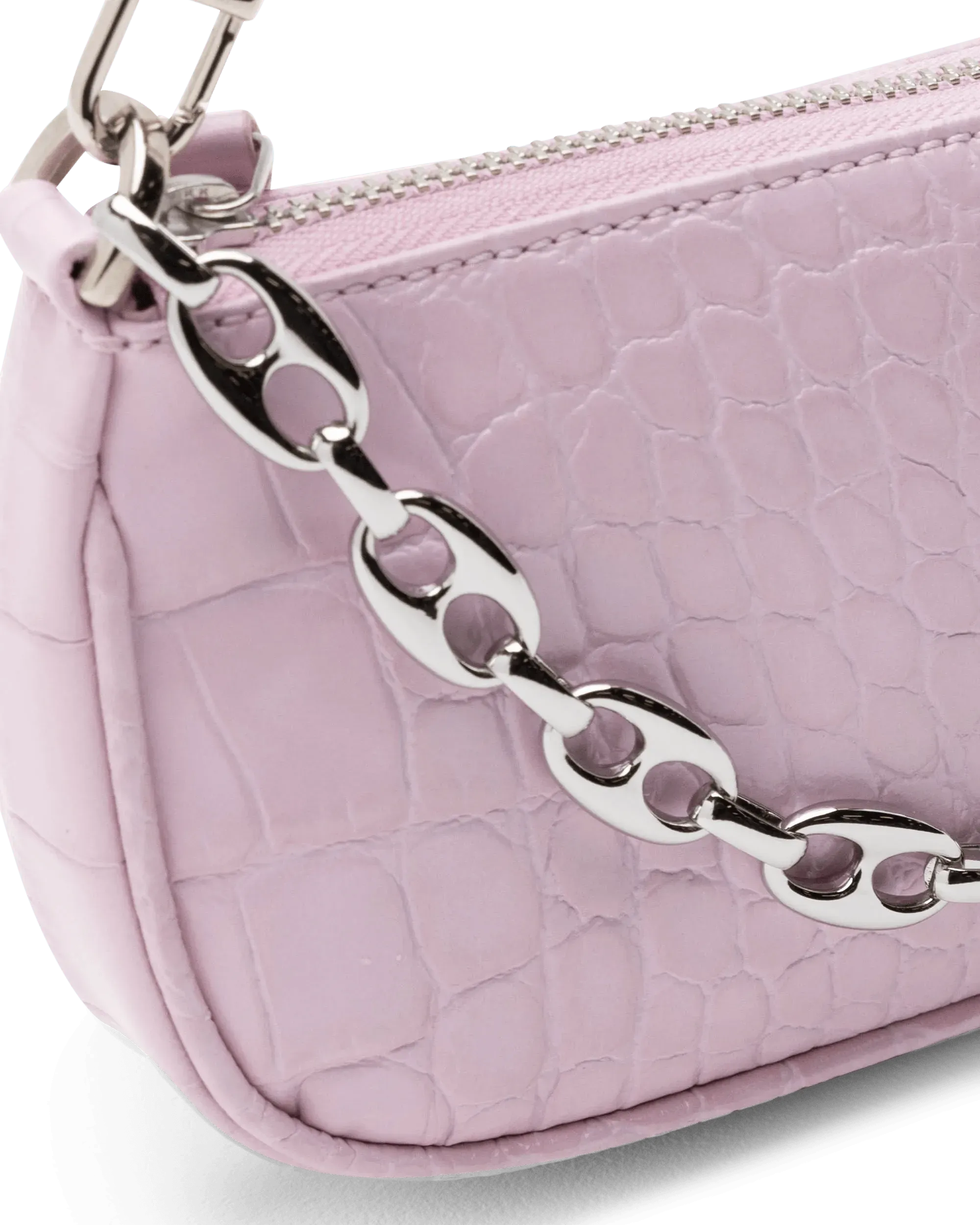 Mini Rachel Croc Effect Shoulder Bag for Women - Stylish Vegan Leather Crossbody Purse, Fashionable Small Handbag for Daily Use, Work, Shopping & Travel