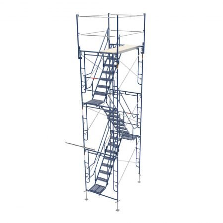3 Stories Stairway Tower - Wooden Climbing Structure for Kids Indoor & Outdoor Play - Perfect for Home, Backyard, Daycare, and Playground Adventures