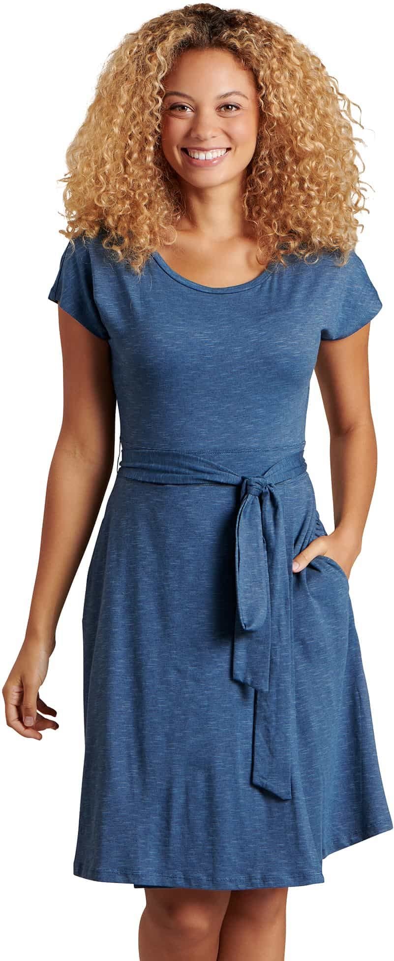 Toad&Co Women's Cue Wrap Short Sleeve Dress - Casual Summer Dress for Beach, Vacation & Everyday Wear