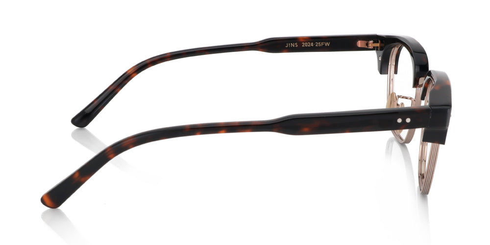 JINS TODAY 24-25 Fall Winter Collection Eyeglasses Frame Style 099 Color 286 - Trendy Eyewear for Work, Study & Fashion