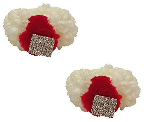 Women's Floral Gajra Hair Clip Bun - Elegant Bridal Hair Accessory for Weddings, Parties & Special Occasions (1 Pack)
