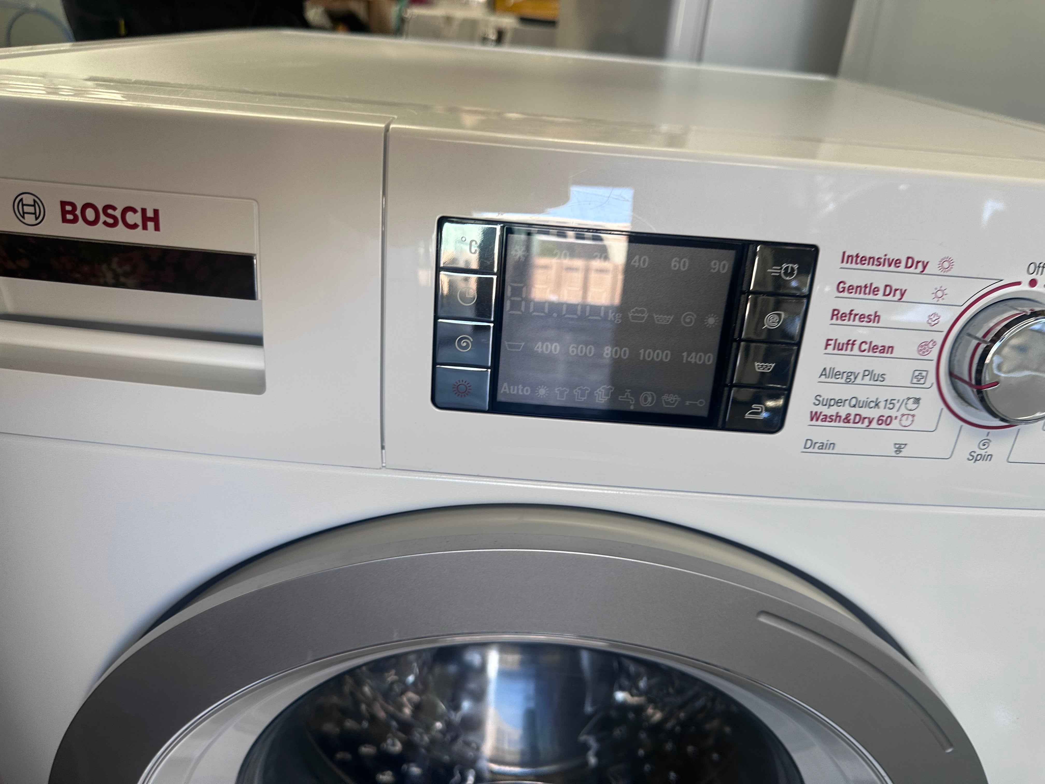 Refurbished Bosch 8kg/4kg Washer Dryer Combo - Energy Efficient Laundry Solution for Apartments & Small Homes | Perfect for Space-Saving & Convenient Washing/Drying