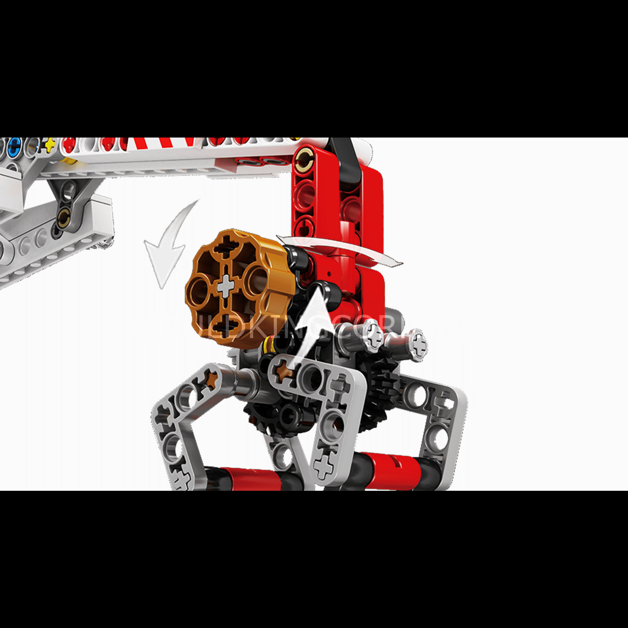 Mould King 19006 Pneumatic Logging Truck Building Kit - 938 Piece STEM Construction Toy for Adults & Kids | DIY Engineering Model for Creative Play & Educational Learning