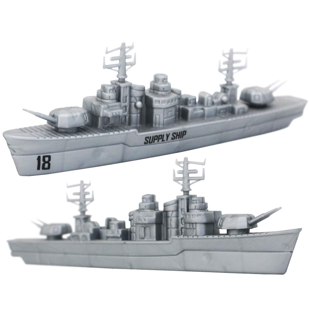 deAO Aircraft Carrier Toy Set with Mini Planes, Supply Ship & Battleship - Military Naval Play Set for Boys & Girls - Perfect for Kids' Battleship Games & Imaginative Play