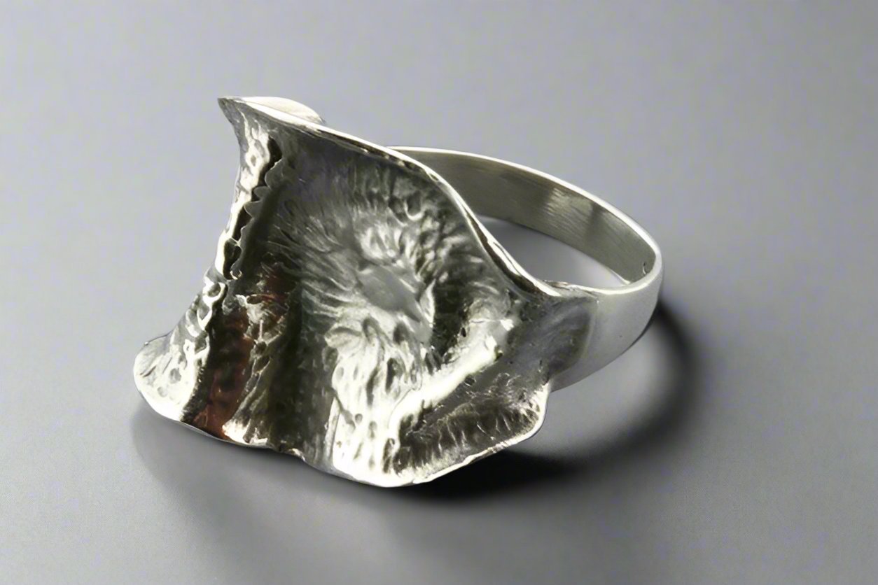 Oxidized Folded Ring - Sterling Silver Jewelry for Women, Elegant Boho Style Accessory - Perfect for Parties, Weddings & Everyday Wear