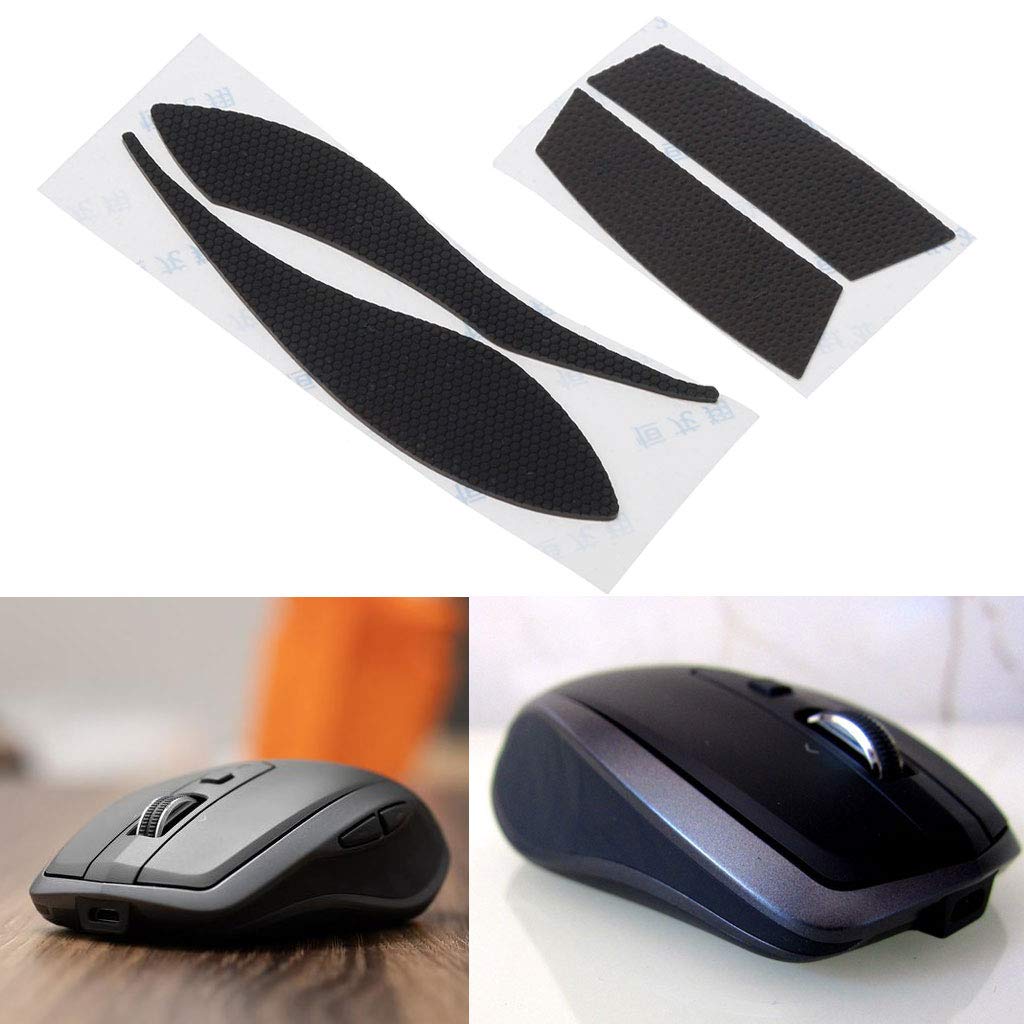 Tebatu Mouse Feet Skates - Sweat-Resistant Side Stickers for Logitech MX Anywhere 2S (1 Set) - Smooth Gliding for Gaming & Office Use