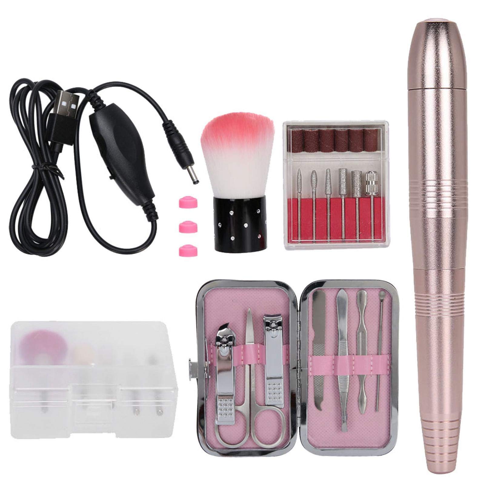 Professional Electric Nail Drill Kit for Home & Salon Use - Cordless Manicure Pedicure Tool with Multiple Bits for Nail Care, Art & Polish Removal - Perfect for DIY Nails, Beauty Salons & Nail Technicians