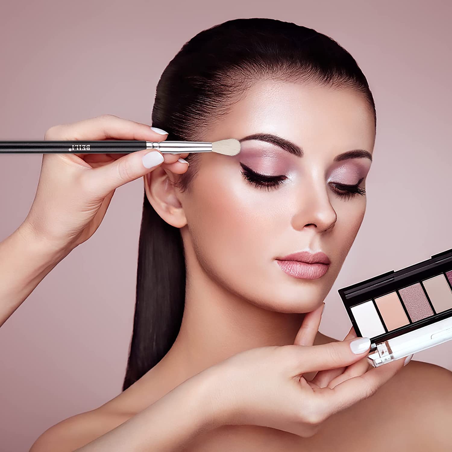 BEILI Professional Makeup Brush Set - 20 Piece Synthetic Kabuki Foundation & Blending Brushes for Flawless Makeup Application | Classic Black & Silver Design | Perfect for Makeup Artists & Beauty Enthusiasts | Great for Contouring, Foundation, Eyeshadow & More