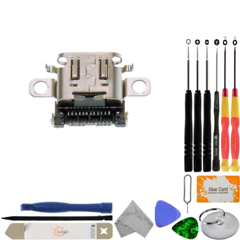 Nintendo Switch Lite Charging Port Replacement with Tool Kit - Easy DIY Repair for Damaged USB-C Port | Perfect for Home Fixes & Gaming Accessories