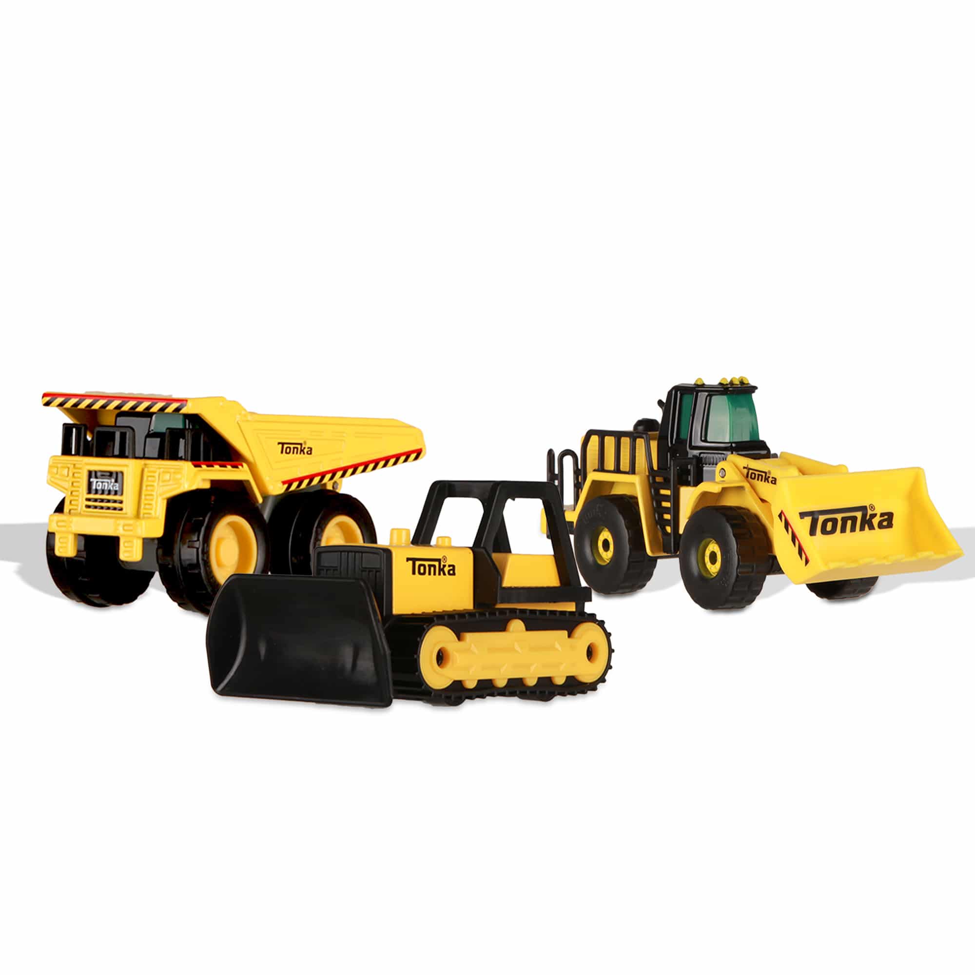 Tonka Metal Movers 3 Pack - Durable Steel Toy Trucks for Kids | Construction Vehicle Playset for Indoor & Outdoor Play | Perfect for Sandbox, Backyard & Pretend Play Scenes