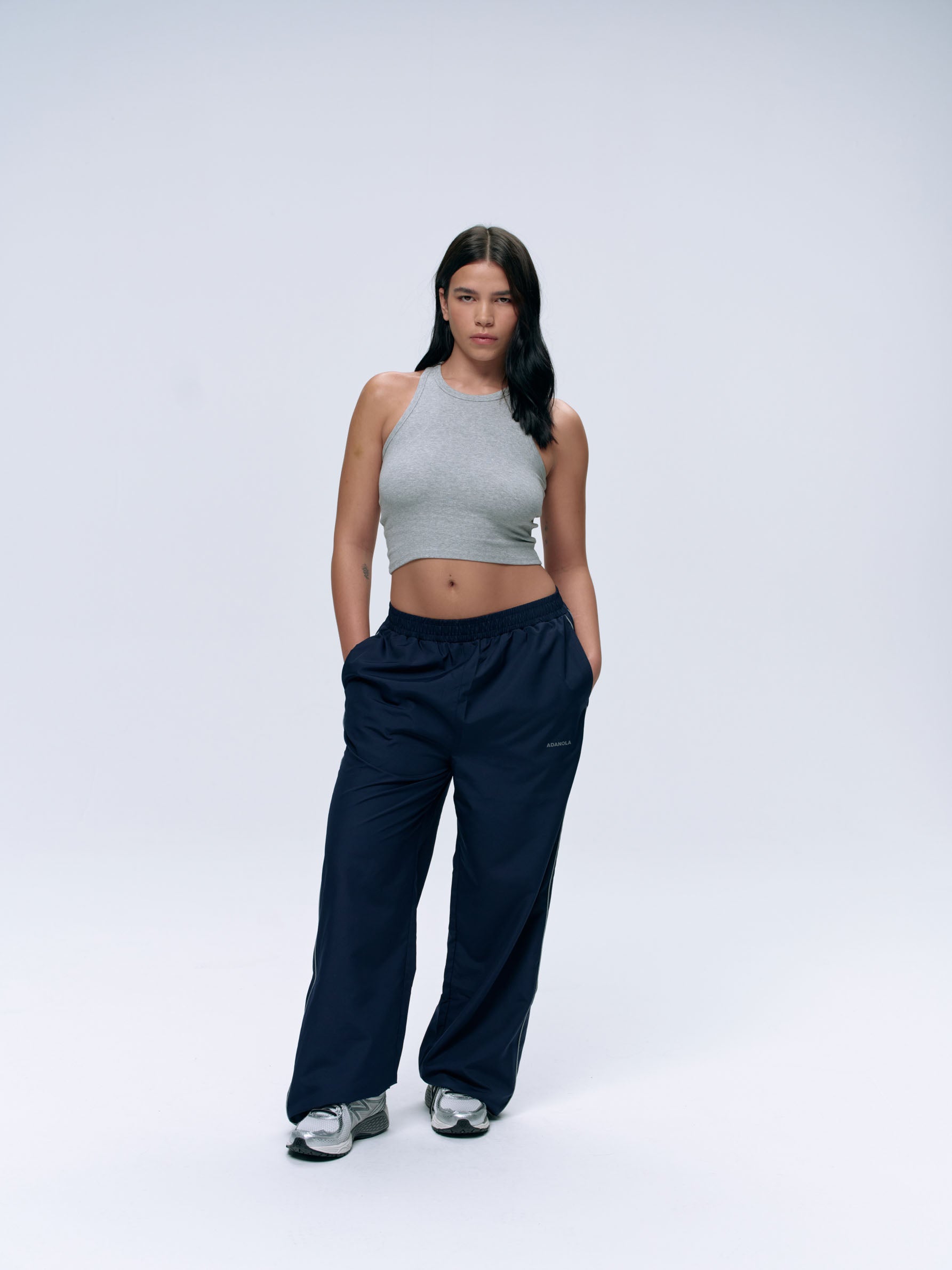 Women's Ribbed Tank Top - Light Grey Melange | Soft Stretch Comfort Fit | Perfect for Yoga, Gym & Casual Wear