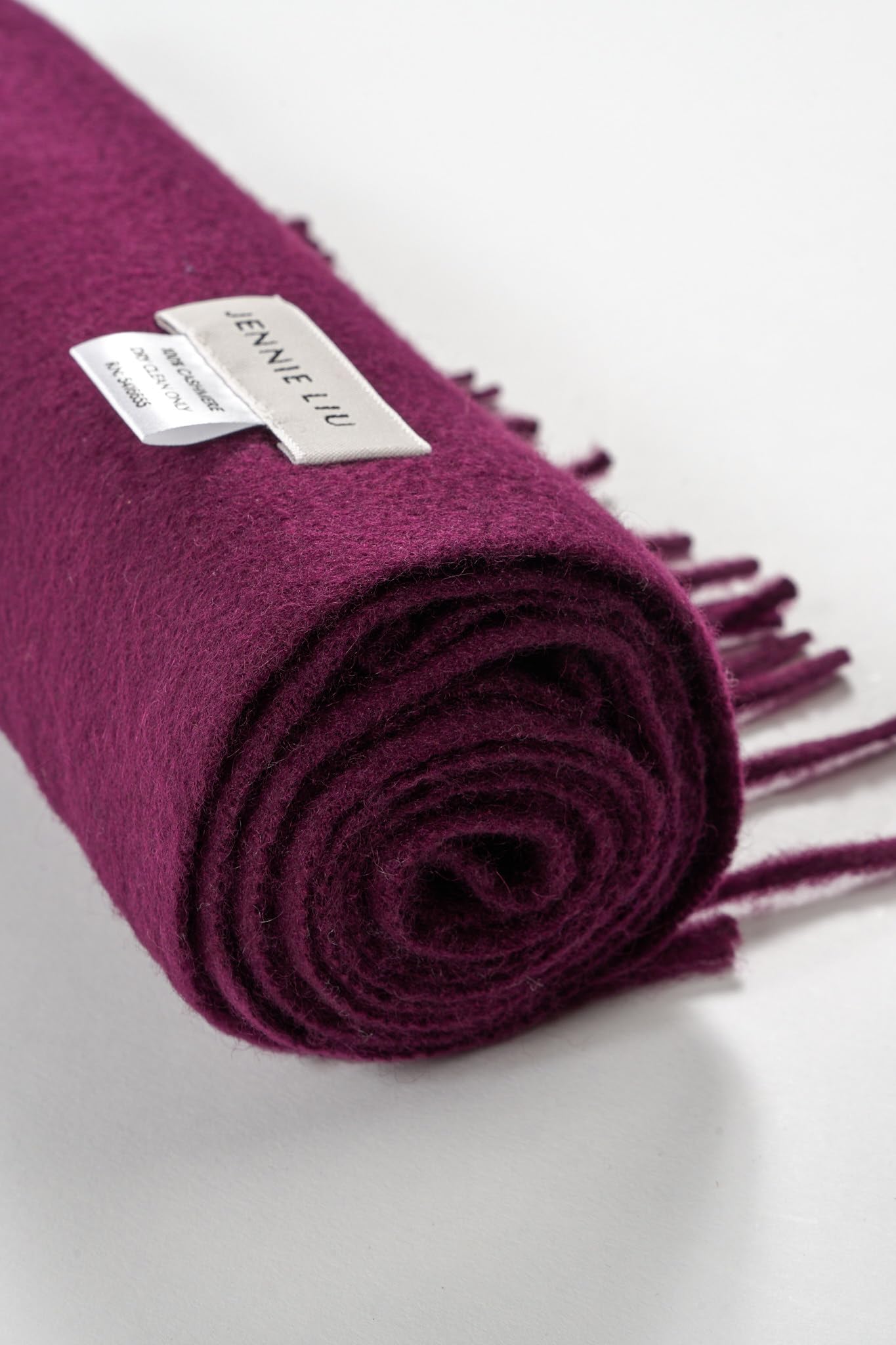 JENNIE LIU 100% Pure Cashmere Scarf for Women - Soft Luxury Winter Wrap, Warm & Lightweight Fashion Accessory for Cold Weather, Office, and Travel
