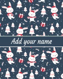 Christmas Bunny Blue1