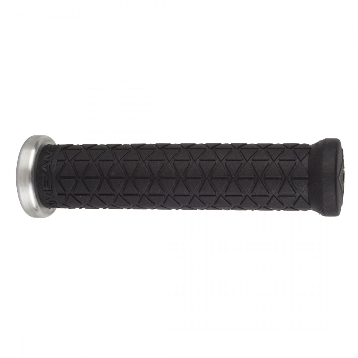 AME 1.2 MTB Tri Clamp On Lock On Black 136mm Handlebar Grip - Durable Mountain Bike Grips for Enhanced Control and Comfort on Rough Trails