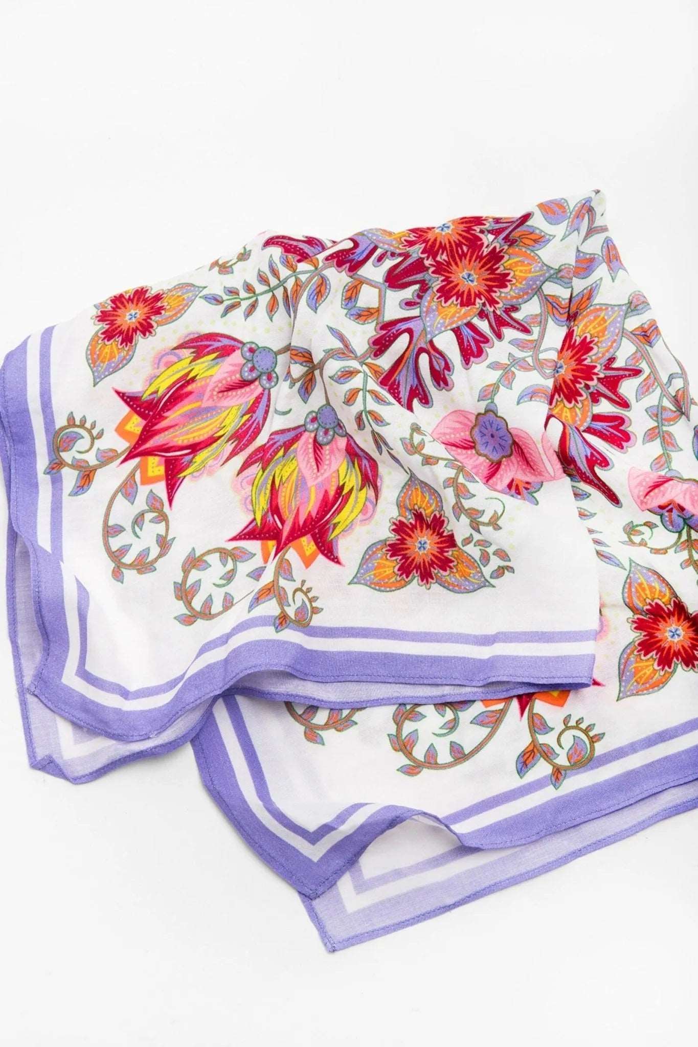 Floral Print Bandana for Women & Men - Stylish Fashion Accessory for Outdoor Activities, Sports, and Everyday Wear
