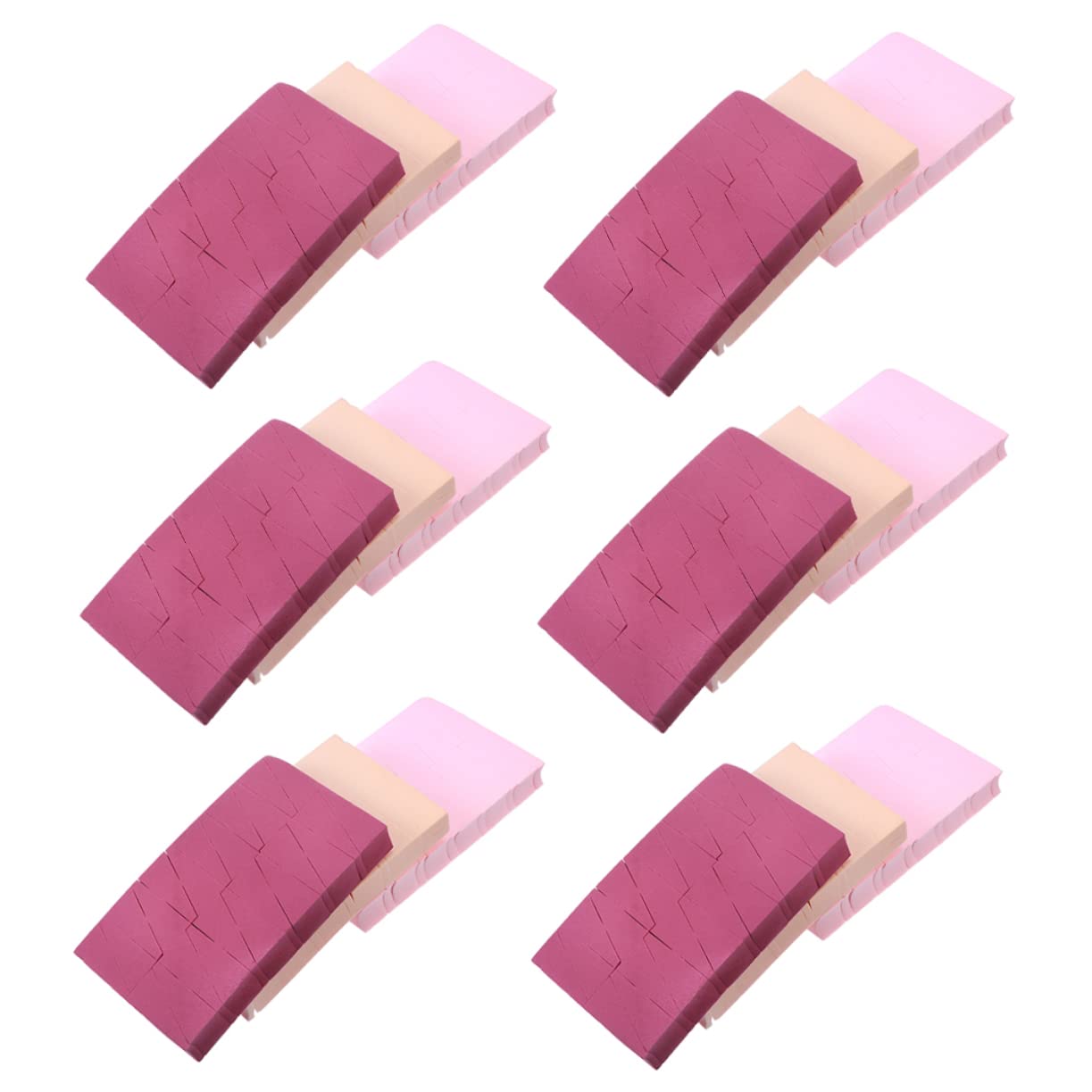 Minkissy 8-Piece Triangle Makeup Sponge Set - Cream & Liquid Foundation Blender for Wet & Dry Application - Soft Wedge Puffs for Powder, Cleaning & Flawless Makeup - Perfect for Everyday Beauty Routine & Professional Makeup Artists