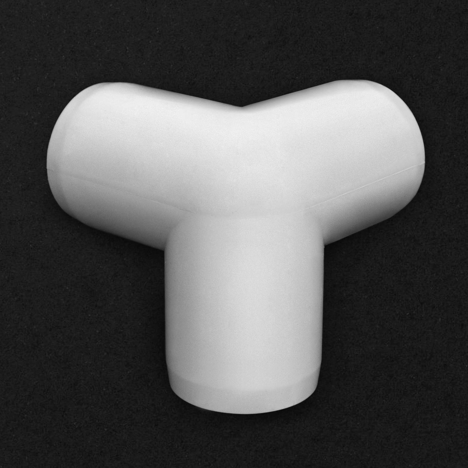 QWORK 8-Pack 1-1/4 Inch White PVC Tee Fitting Elbow Connectors - Furniture Grade for DIY Building, PVC Structures & Home Improvement Projects - Perfect for Plumbing, Furniture Making & Craft Projects