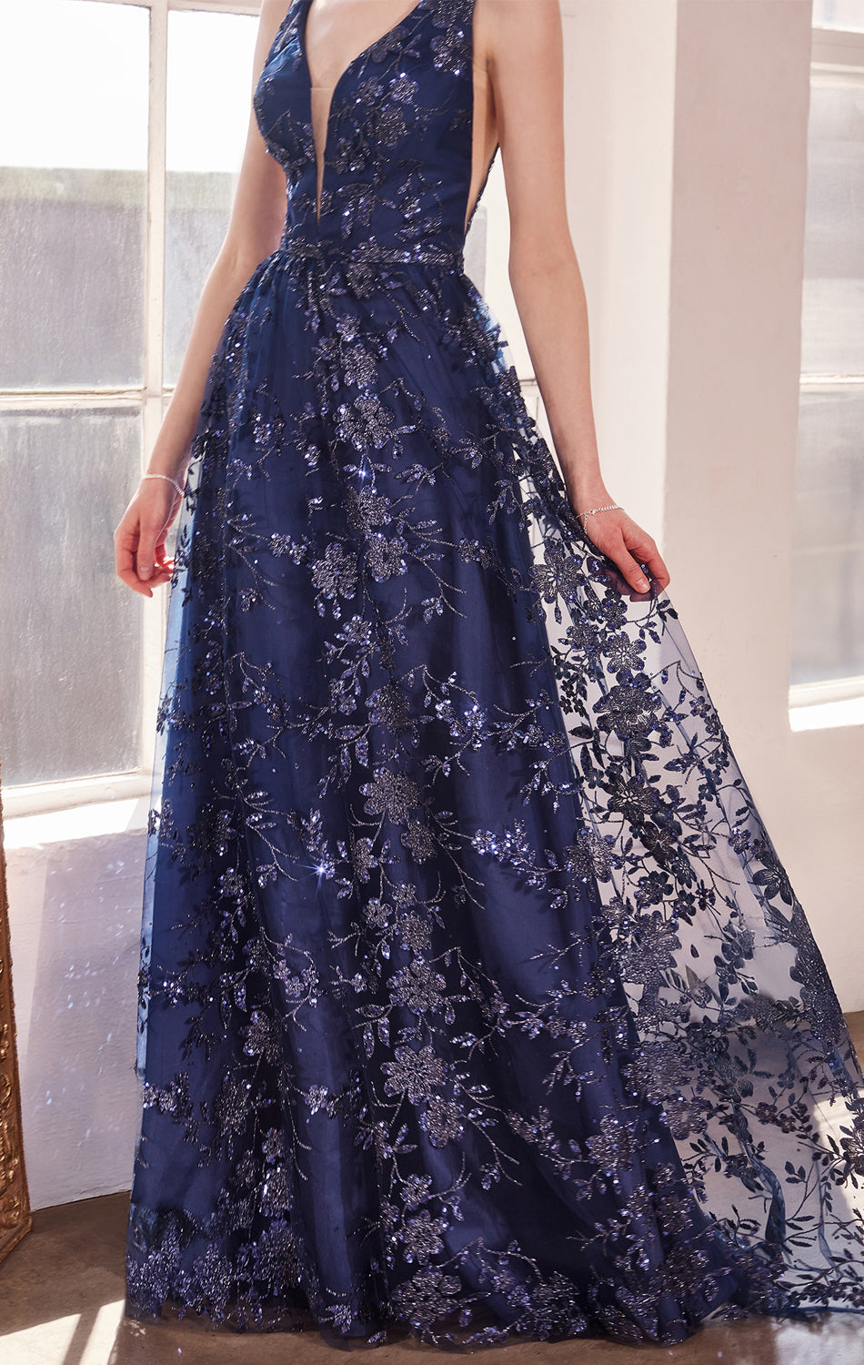 Elegant ARIELLE Glitter Tulle Gown for Women - Sparkly Evening Dress for Prom, Wedding & Special Occasions