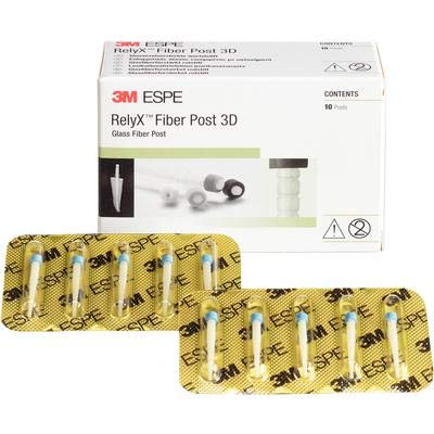 **RelyX Fiber Post 3D Glass Fiber Post - Size 3, Blue (10 Pack) - Dental Restoration for Strong & Natural-Looking Teeth**    *(Optimized for Google SEO, includes usage scenario: dental restoration for strong & natural-looking teeth.)*
